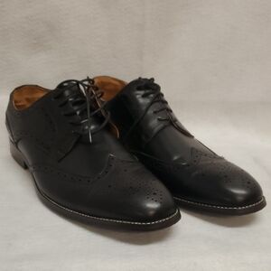 Classic Black Leather Oxfords